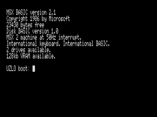 Uzix 2.0 for MSX